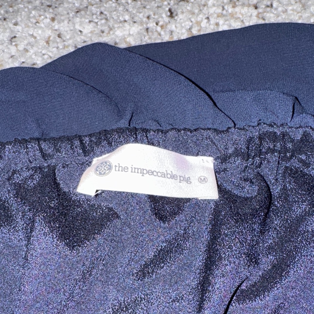 Impeccable Pig Navy Blue Ruffle Dress - Picture 4 of 4